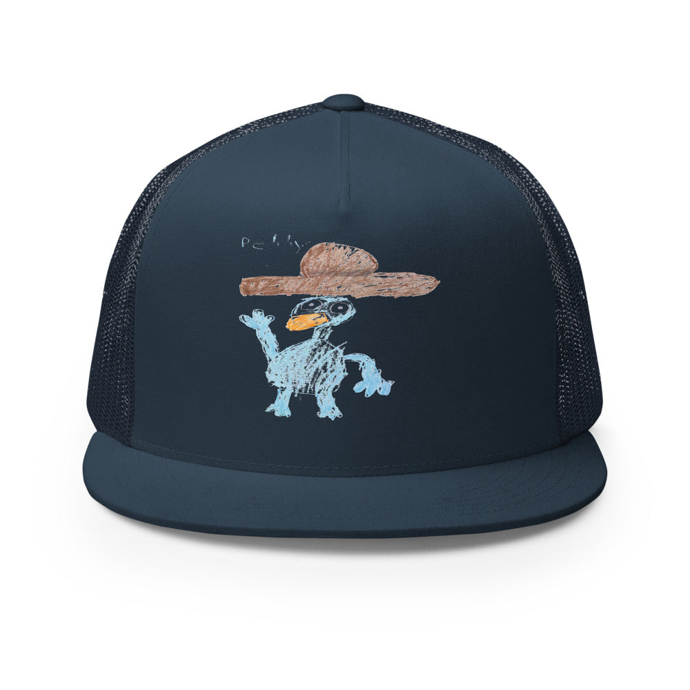 Perry — 5-Panel Trucker — Navy