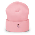 Snowman — Cuffed Beanie — Baby Pink