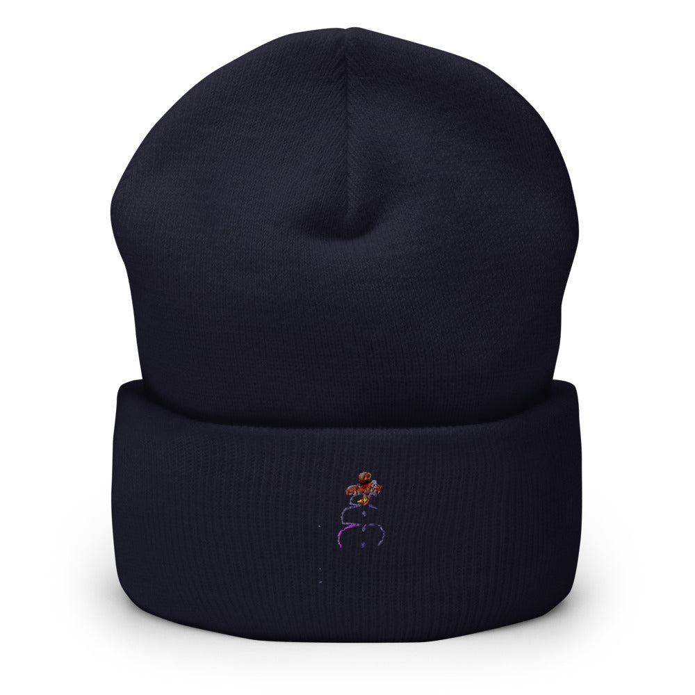 Snowman — Cuffed Beanie — Navy