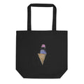 Ice Cream — Eco Tote Bag — Black