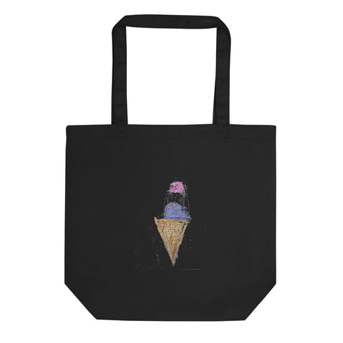 Ice Cream — Eco Tote Bag — Black