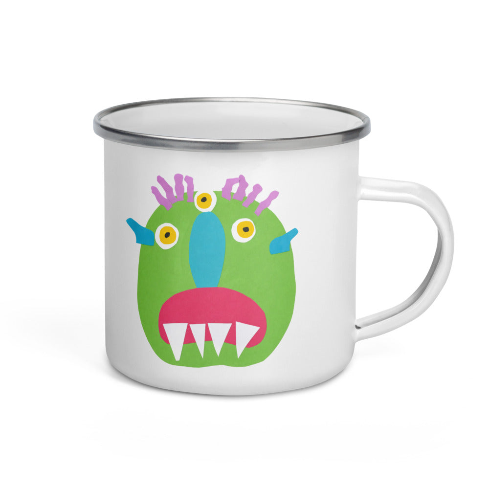 Monster on Enamel Camping Mug