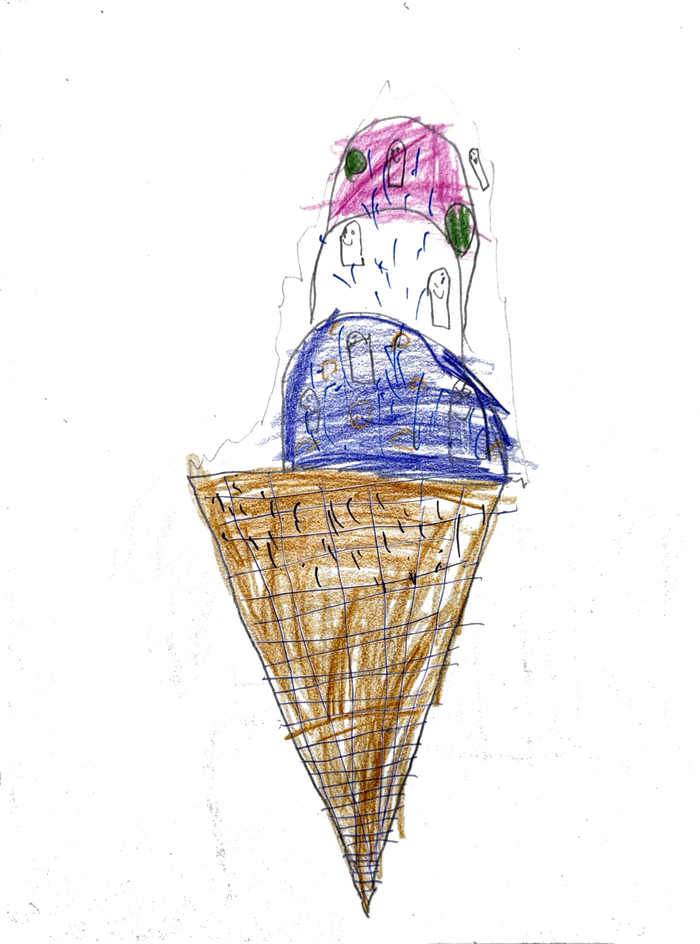 Ice Cream — Kiss-Cut Sticker