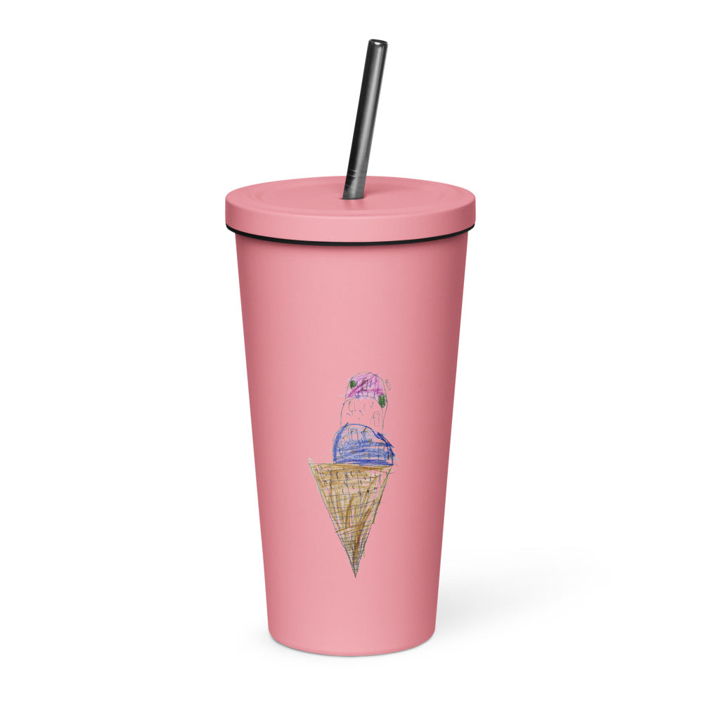 icecream-insulated-tumbler — Pink