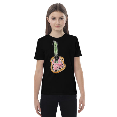 Turkey on Kids Organic Cotton Tee — Black