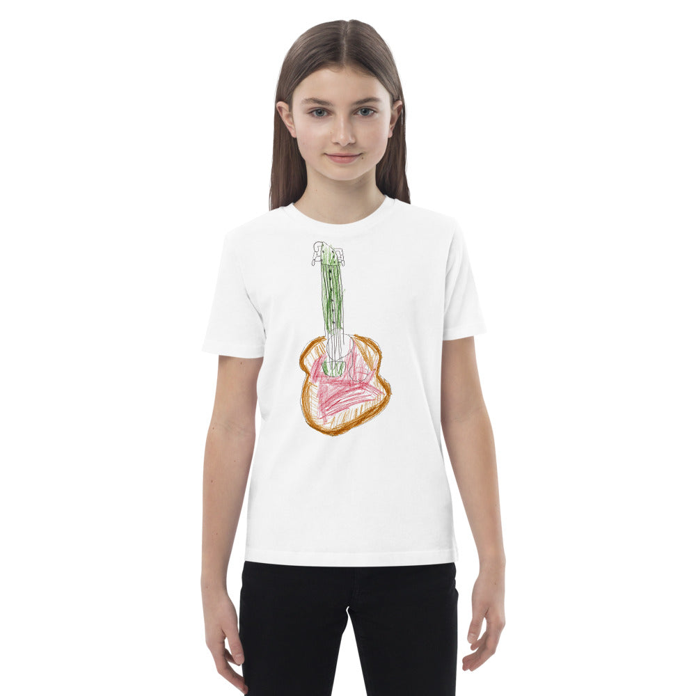 Turkey on Kids Organic Cotton Tee — White