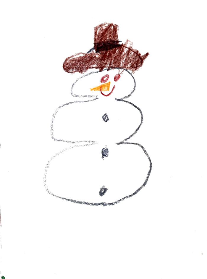 Snowman — Youth Pullover Fleece Hoodie