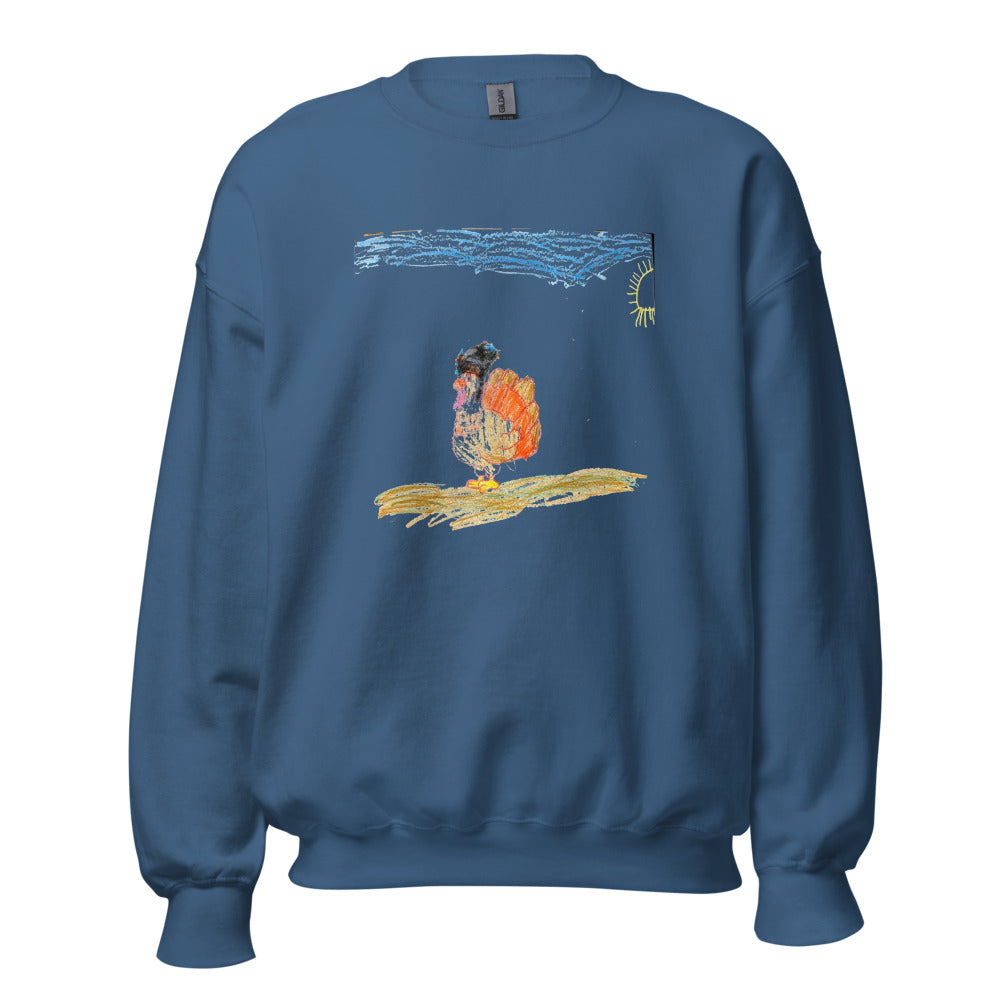 turkey-crewneck-gildan-18000 - Indigo Blue