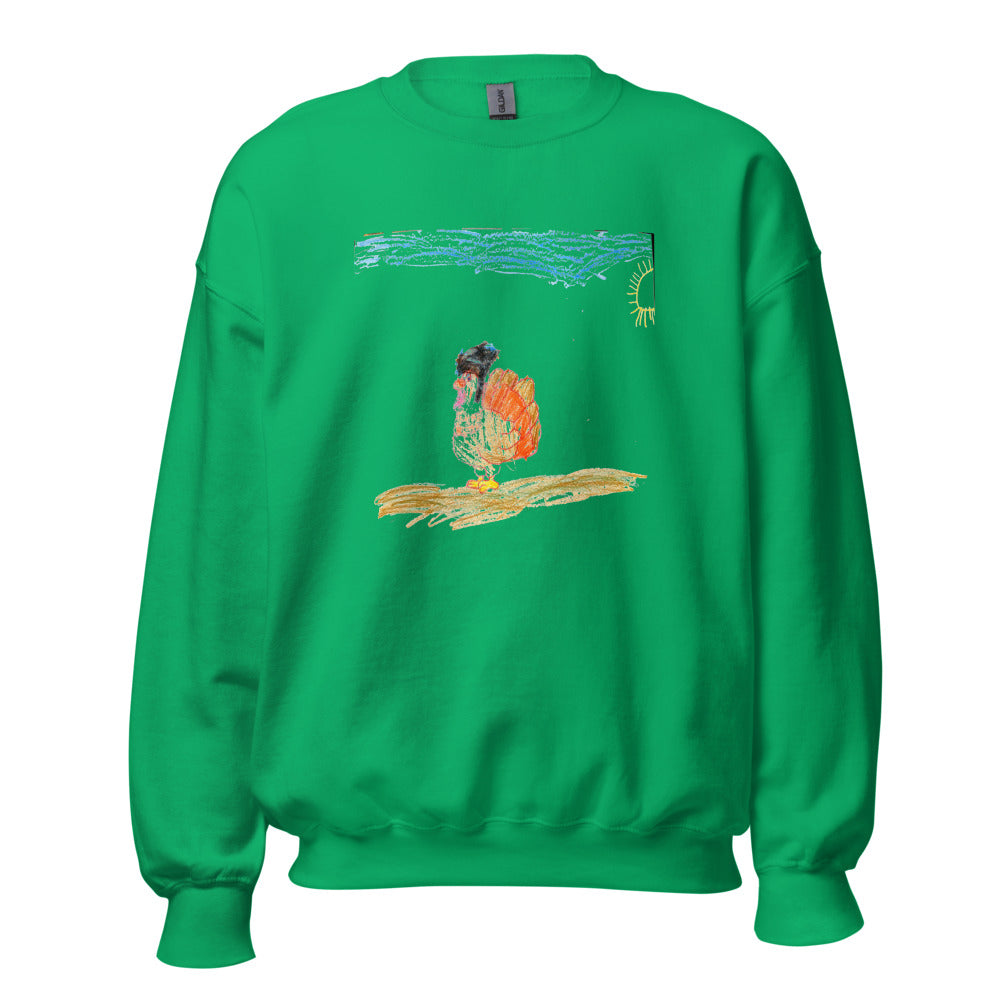 turkey-crewneck-gildan-18000 - Irish Green
