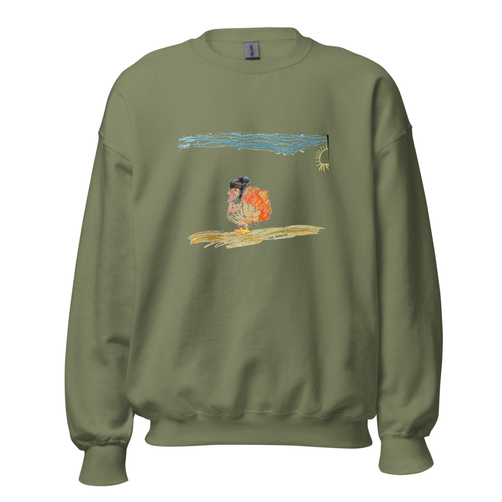 crewneck-gildan-18000 — Military Green