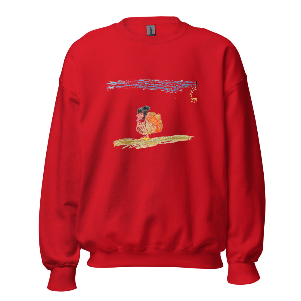 crewneck-gildan-18000 — Red