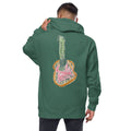 Turkey on Unisex Zip-Up Hoodie — Alpine Green