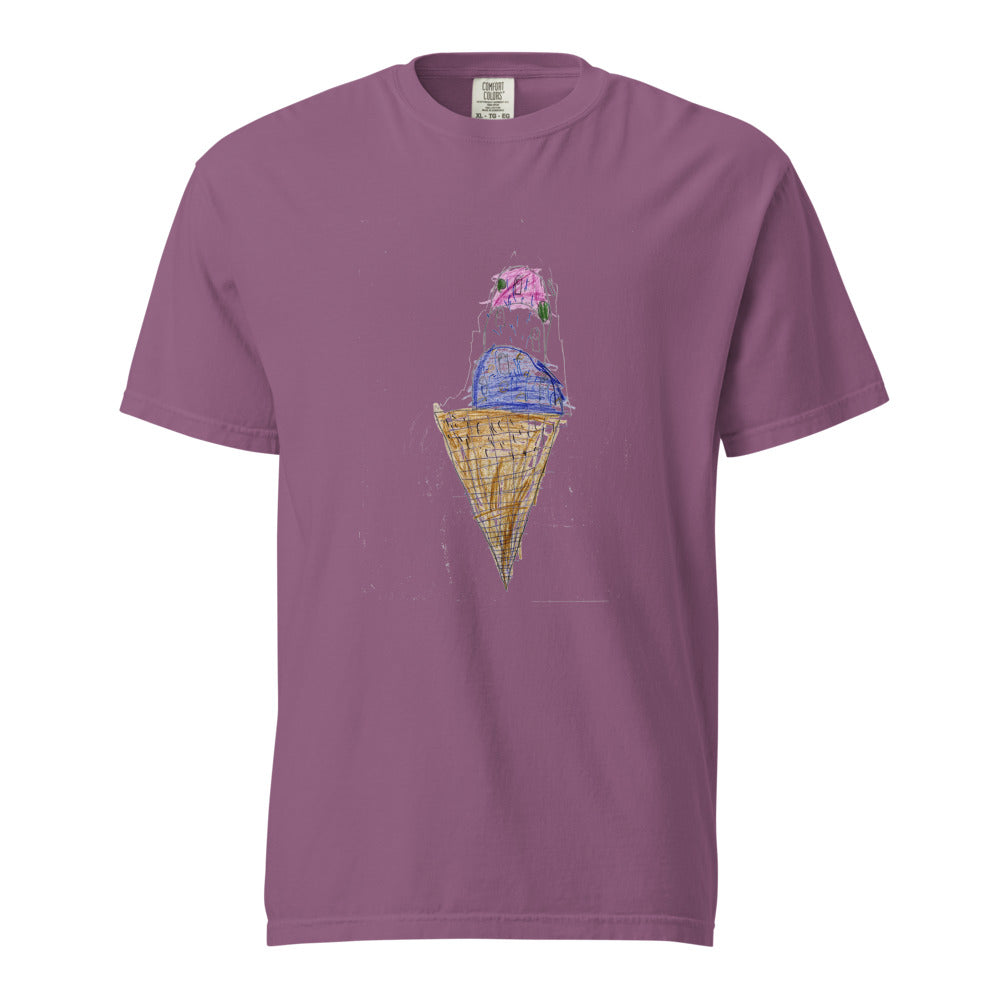 Ice Cream — Unisex Heavyweight Tee — Berry