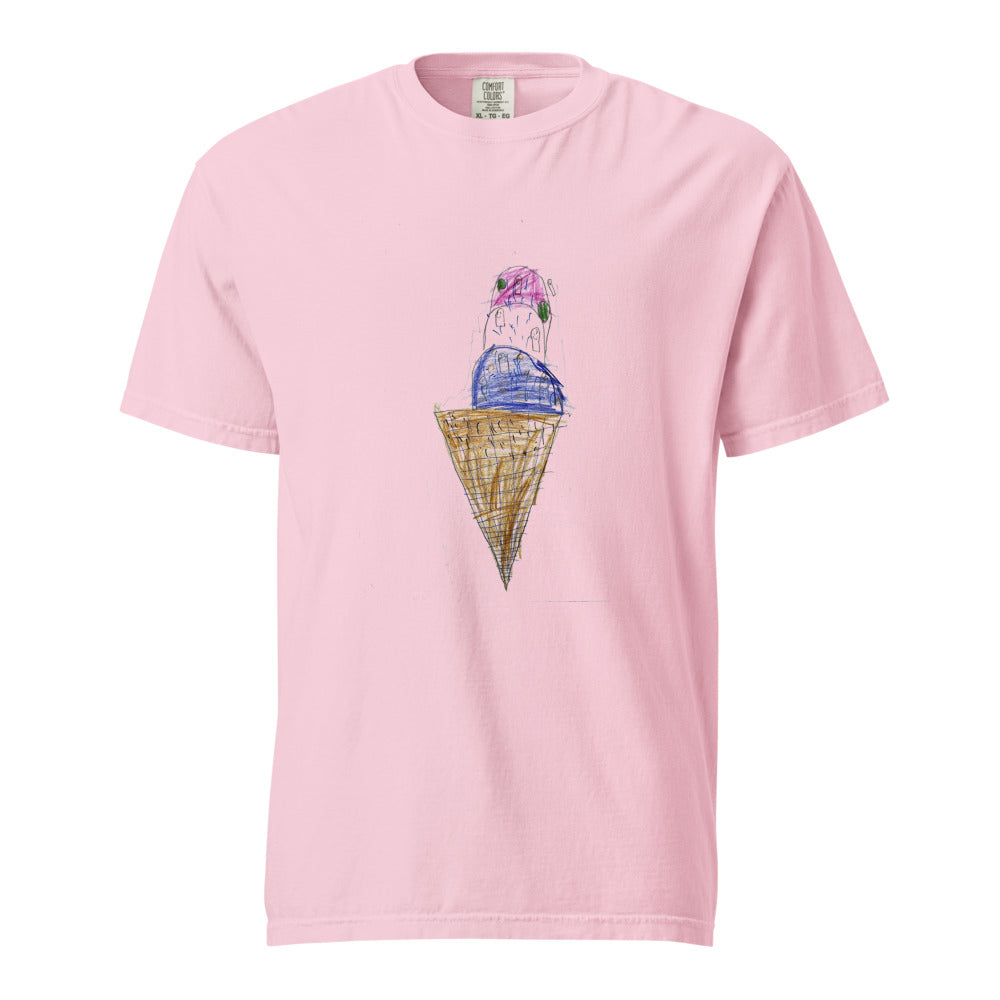 Ice Cream — Unisex Heavyweight Tee — Blossom