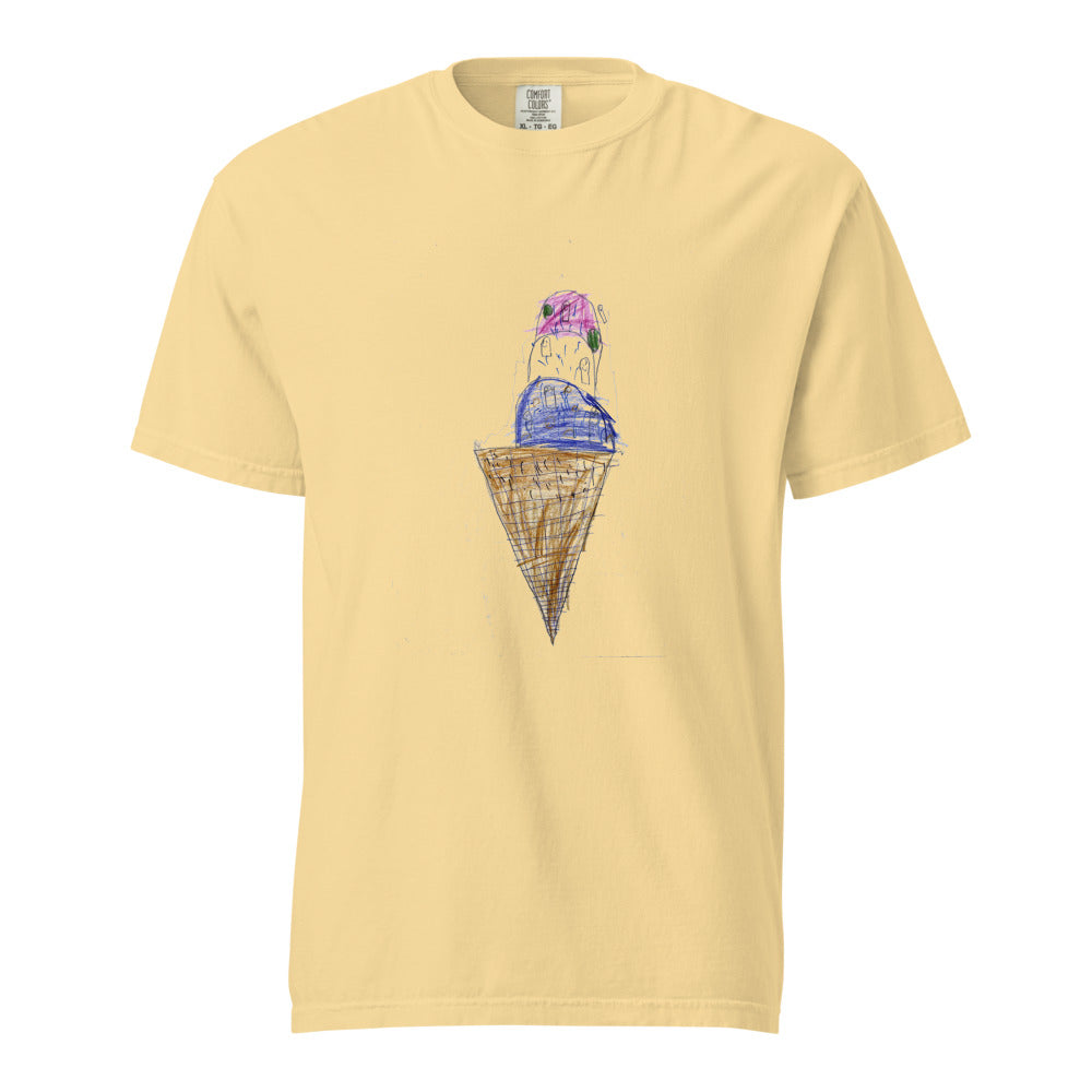 Ice Cream — Unisex Heavyweight Tee — Butter