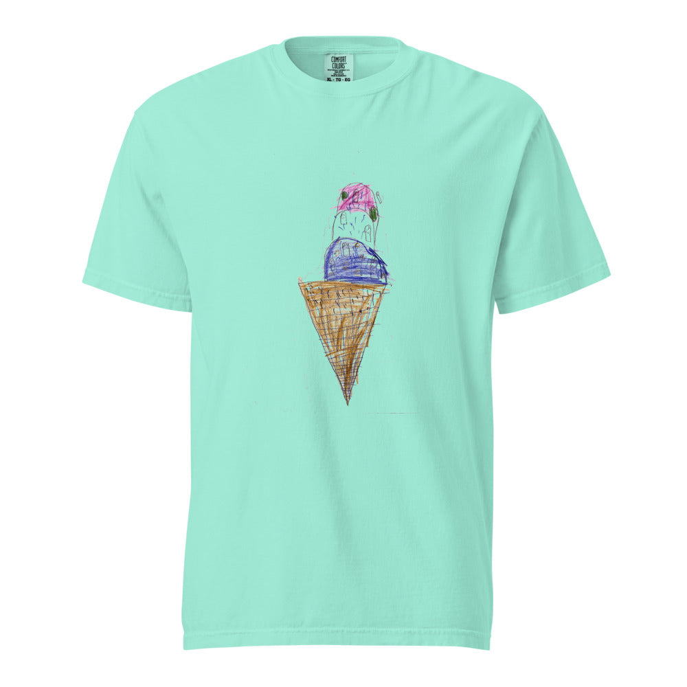 Ice Cream — Unisex Heavyweight Tee — Chalky Mint