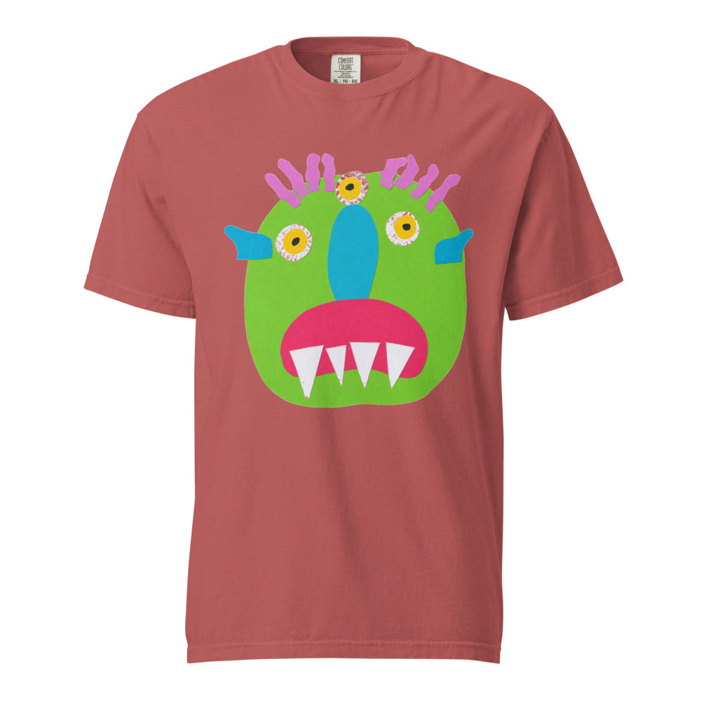 Turkey on Heavyweight Garment-Dyed Tee — Crimson