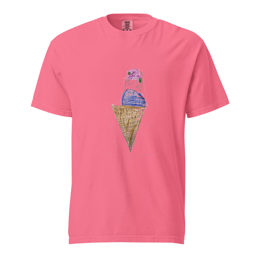 Ice Cream — Unisex Heavyweight Tee — Crunchberry