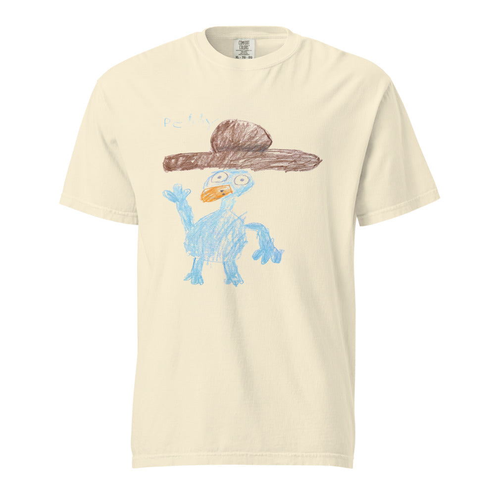 Turkey on Heavyweight Garment-Dyed Tee — Ivory