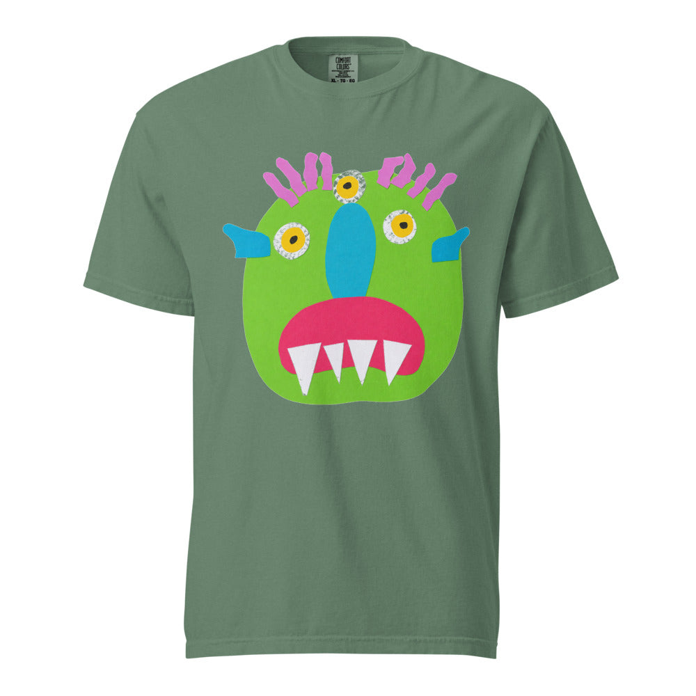 Turkey on Heavyweight Garment-Dyed Tee — Light Green