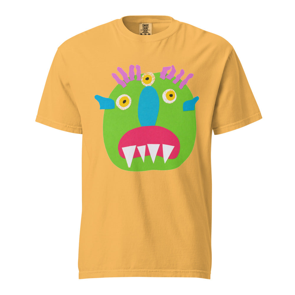 Turkey on Heavyweight Garment-Dyed Tee — Mustard