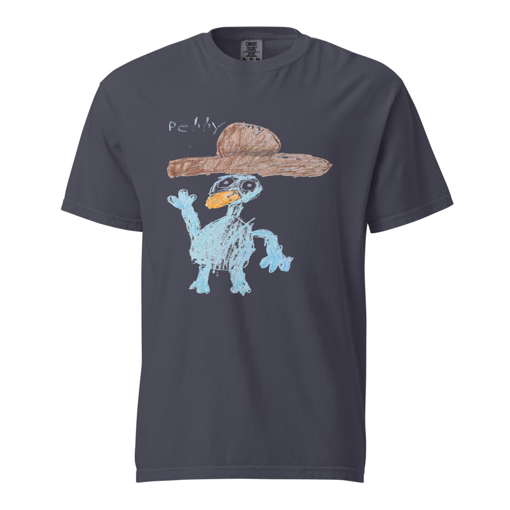 Turkey on Heavyweight Garment-Dyed Tee — Navy