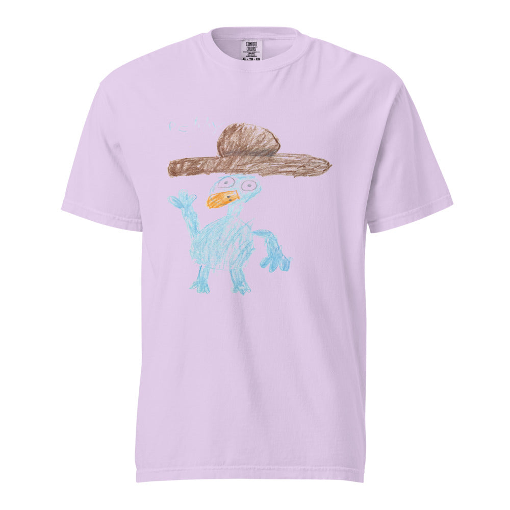 Turkey on Heavyweight Garment-Dyed Tee — Orchid