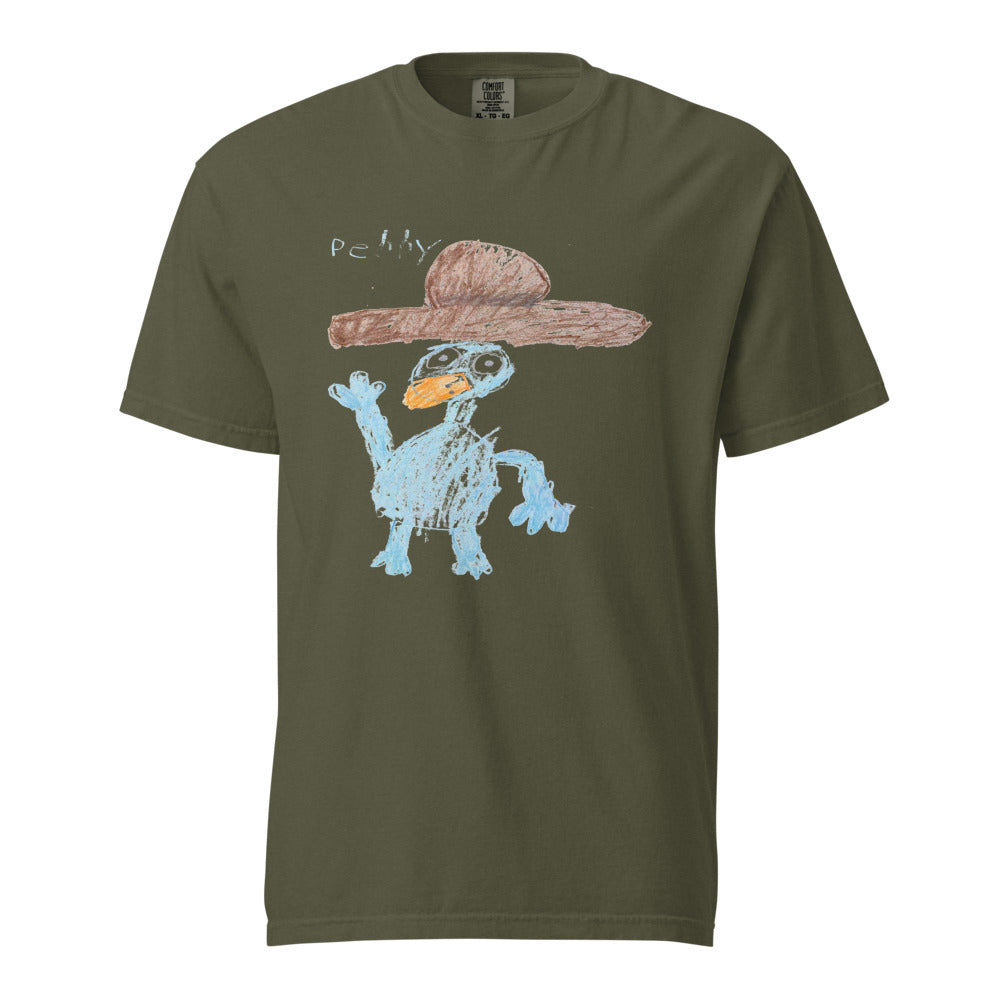 Turkey on Heavyweight Garment-Dyed Tee — Sage