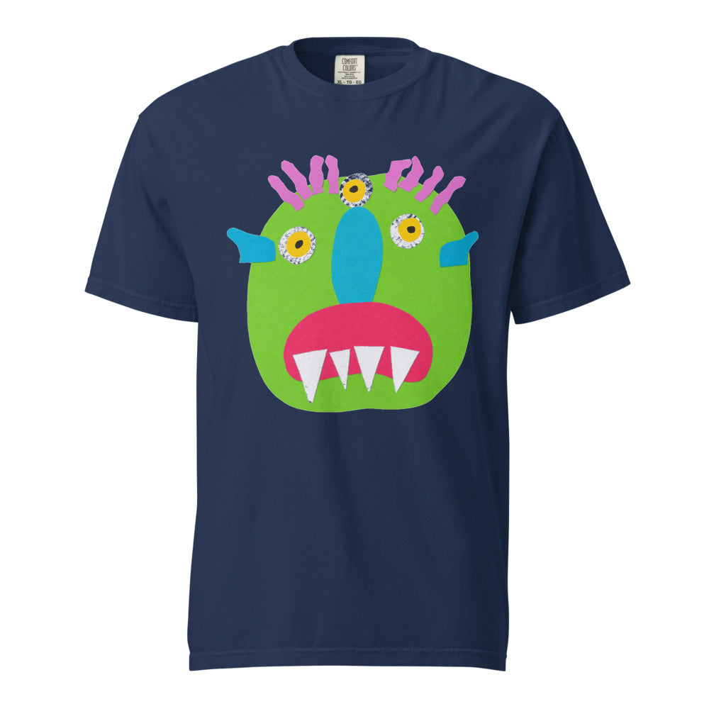Turkey on Heavyweight Garment-Dyed Tee — True Navy