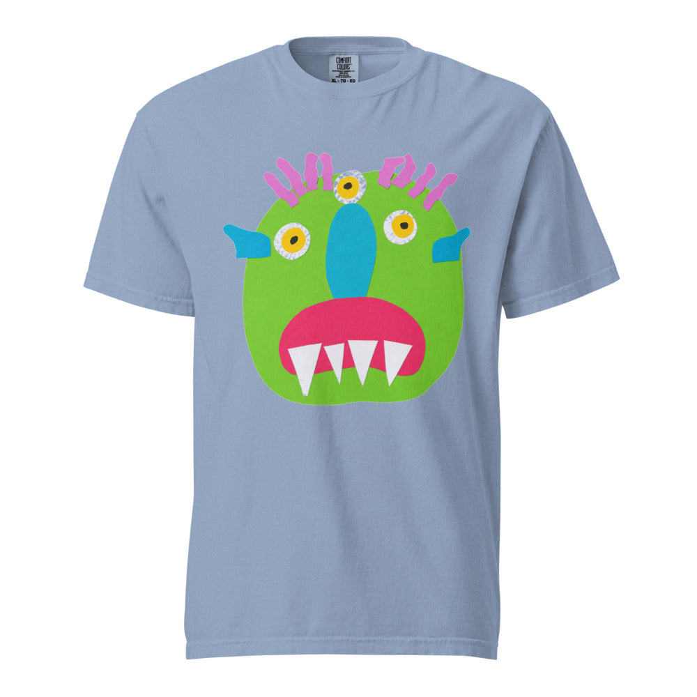 Turkey on Heavyweight Garment-Dyed Tee — Washed Denim
