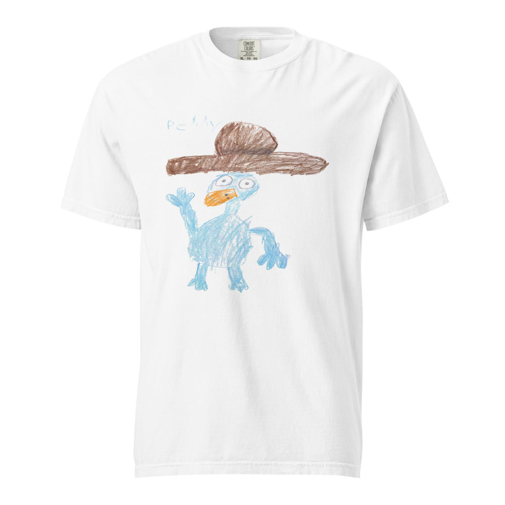 Turkey on Heavyweight Garment-Dyed Tee — White