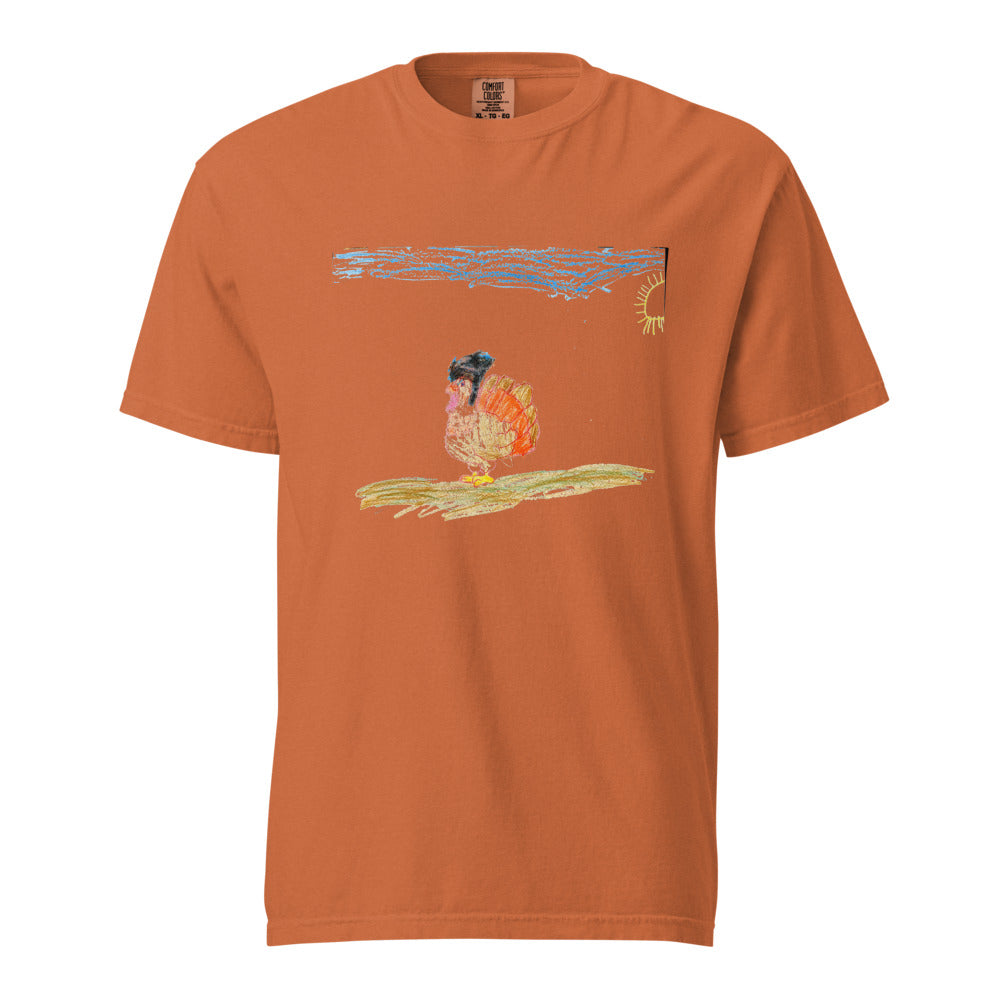 Turkey on Heavyweight Garment-Dyed Tee — Yam