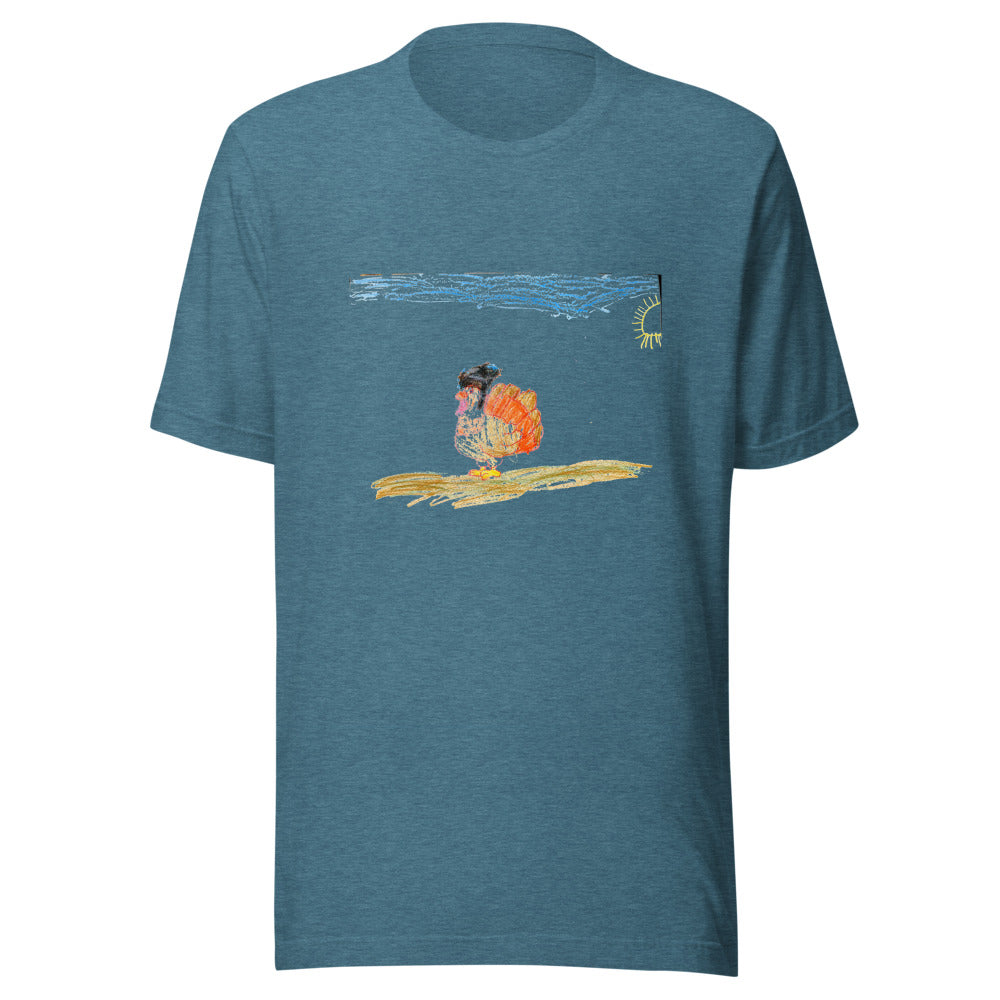 tee-bc-3001 — Heather Deep Teal