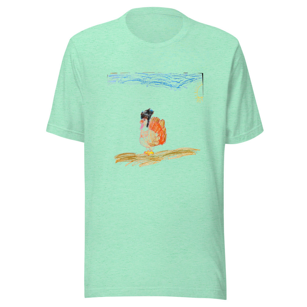 turkey-tee-bc-3001 - Heather Mint
