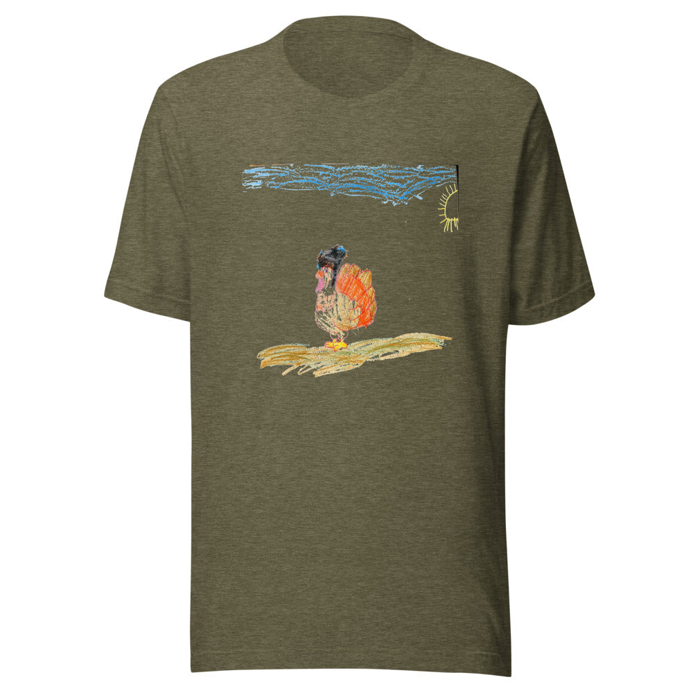 turkey-tee-bc-3001 - Heather Olive