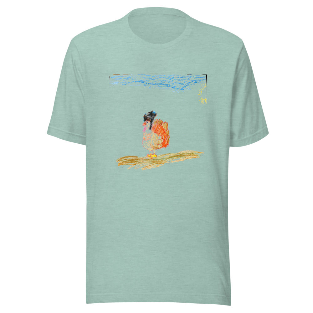 turkey-tee-bc-3001 - Heather Prism Dusty Blue