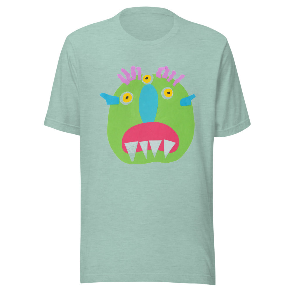 monster-tee-bc-3001 - Heather Prism Dusty Blue