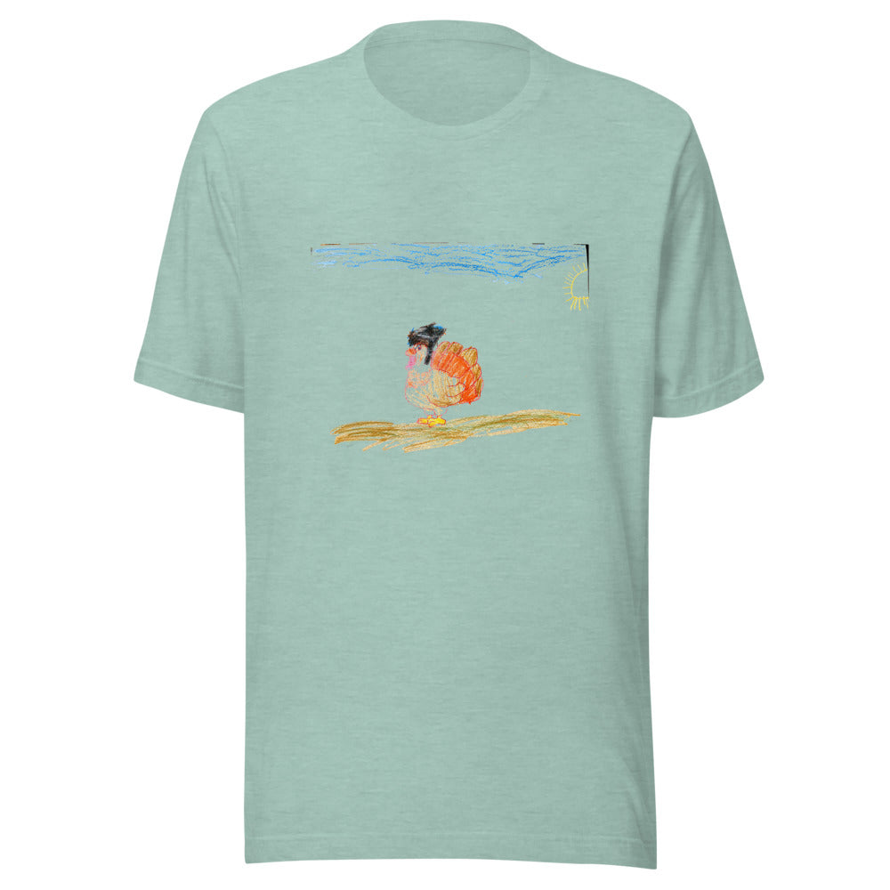 tee-bc-3001 — Heather Prism Dusty Blue