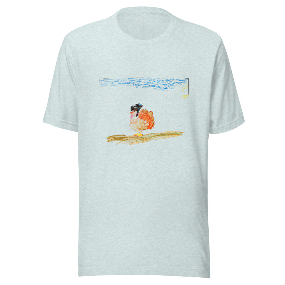 tee-bc-3001 — Heather Prism Ice Blue