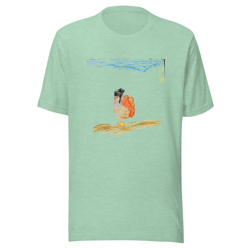 turkey-tee-bc-3001 - Heather Prism Mint