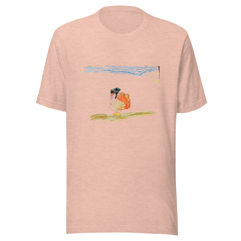 tee-bc-3001 — Heather Prism Peach