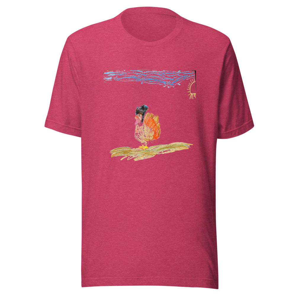 turkey-tee-bc-3001 - Heather Raspberry