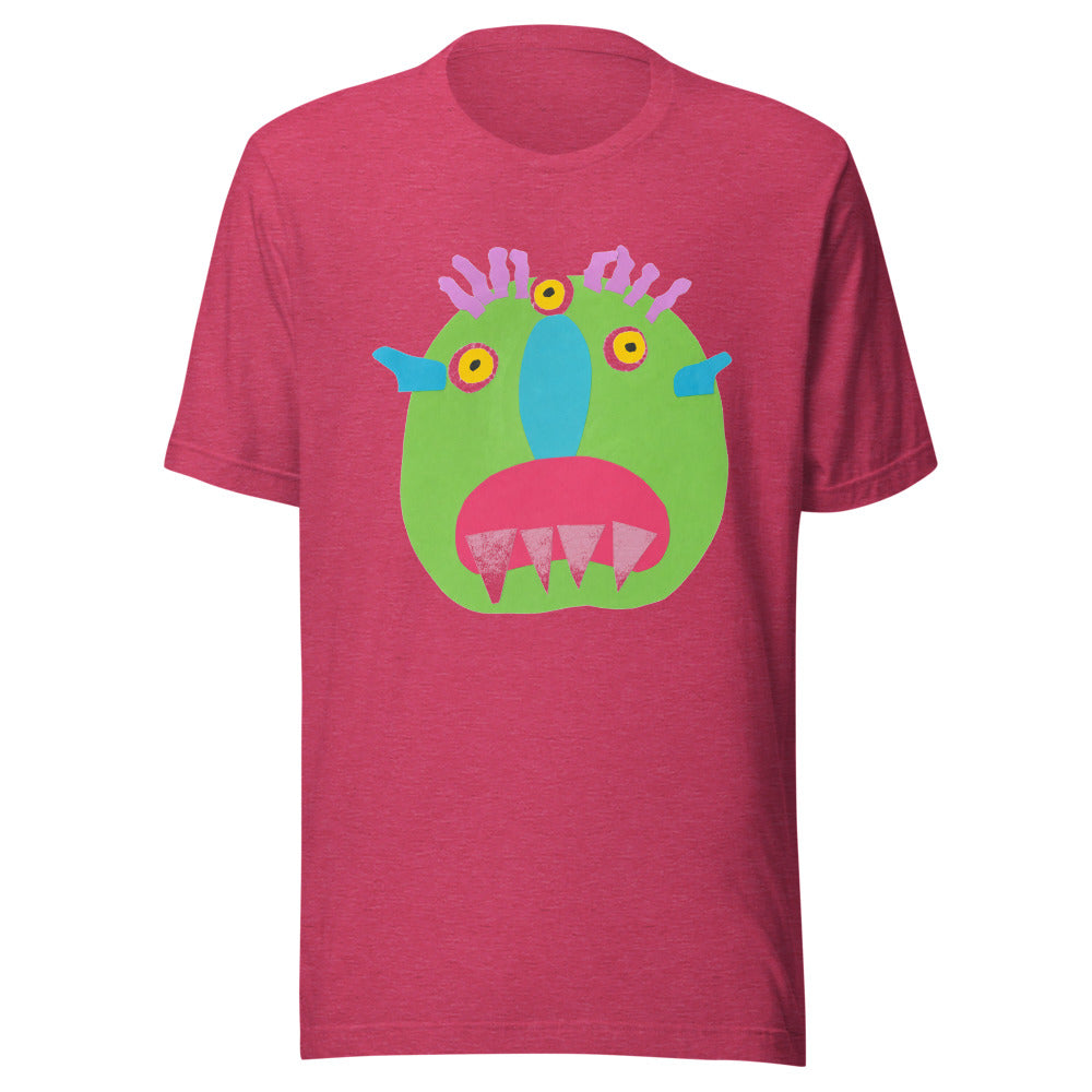 monster-tee-bc-3001 - Heather Raspberry