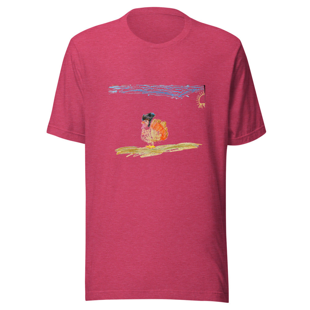 tee-bc-3001 — Heather Raspberry