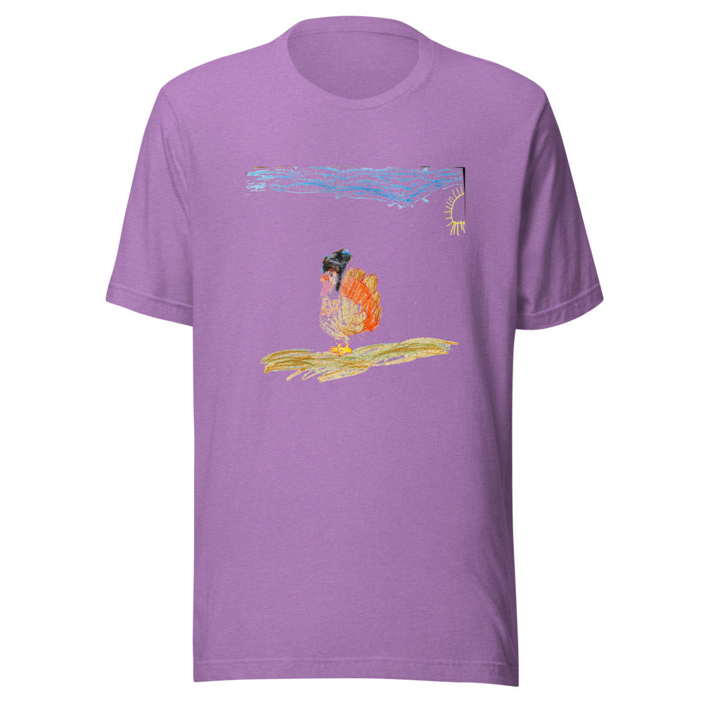 turkey-tee-bc-3001 - Heather Team Purple