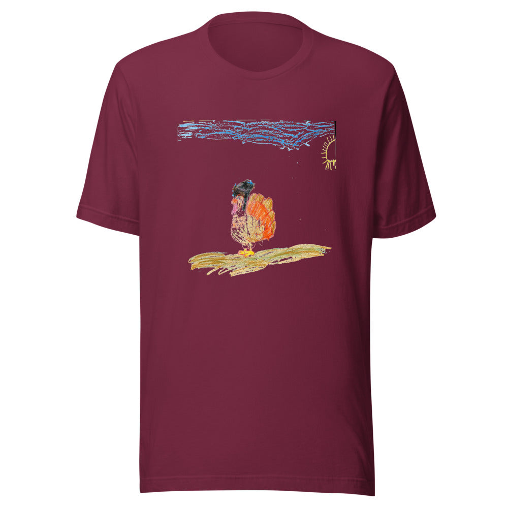 turkey-tee-bc-3001 - Maroon