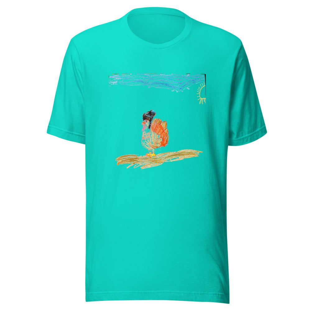 turkey-tee-bc-3001 - Teal