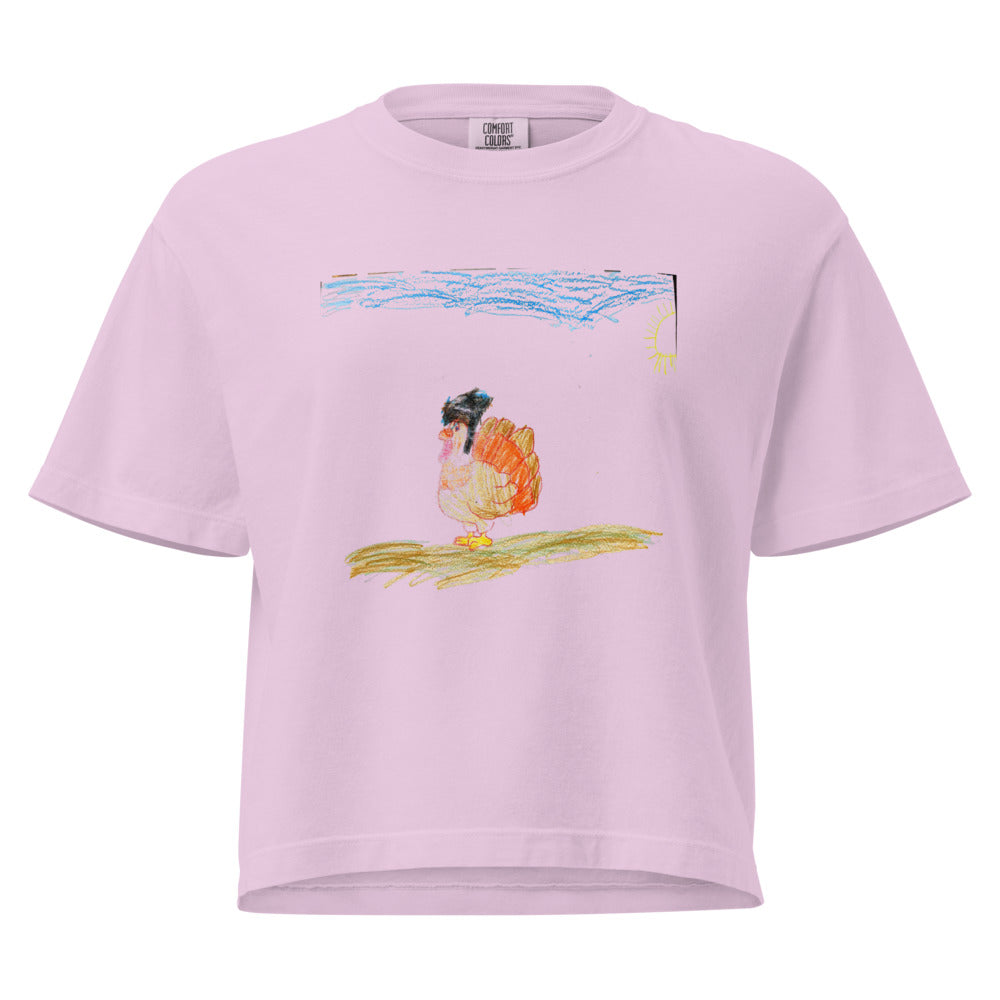 Turkey — Women's Heavyweight Boxy Tee — Orchid