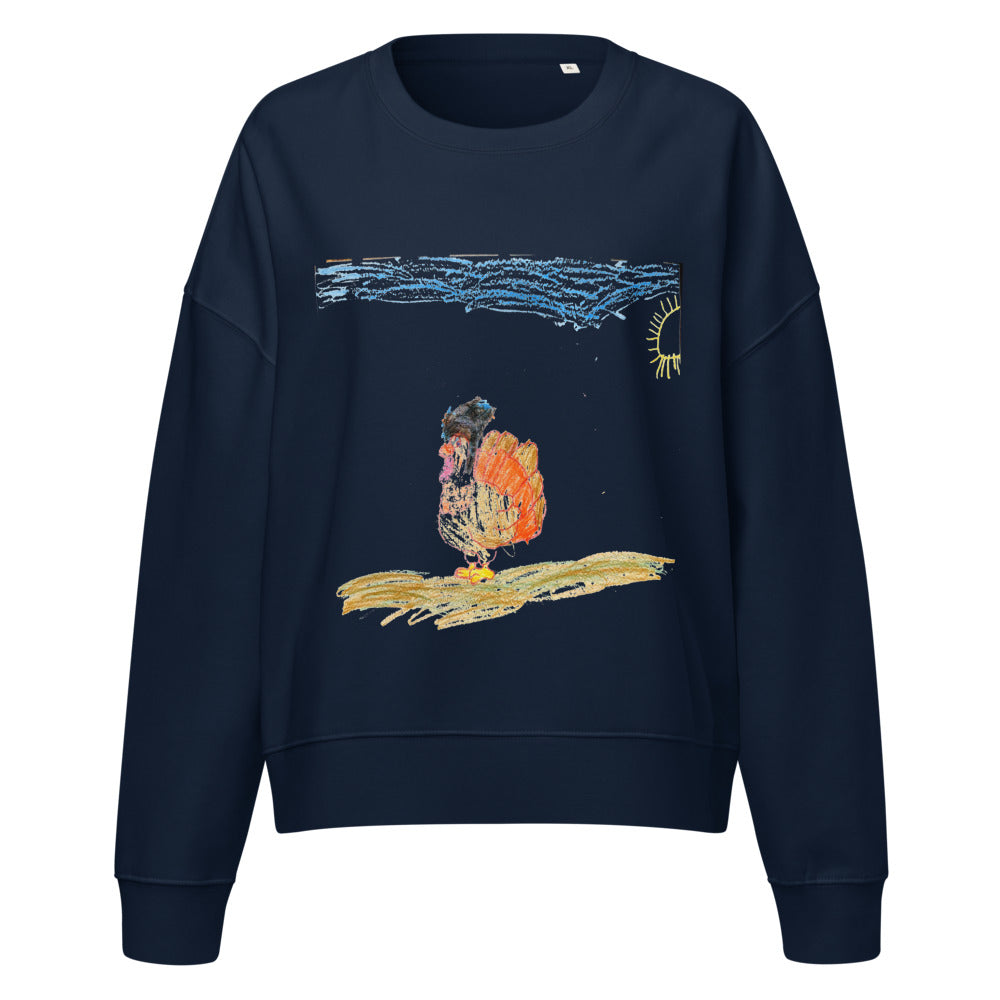 Turkey — Women's Organic Crewneck — French Navy