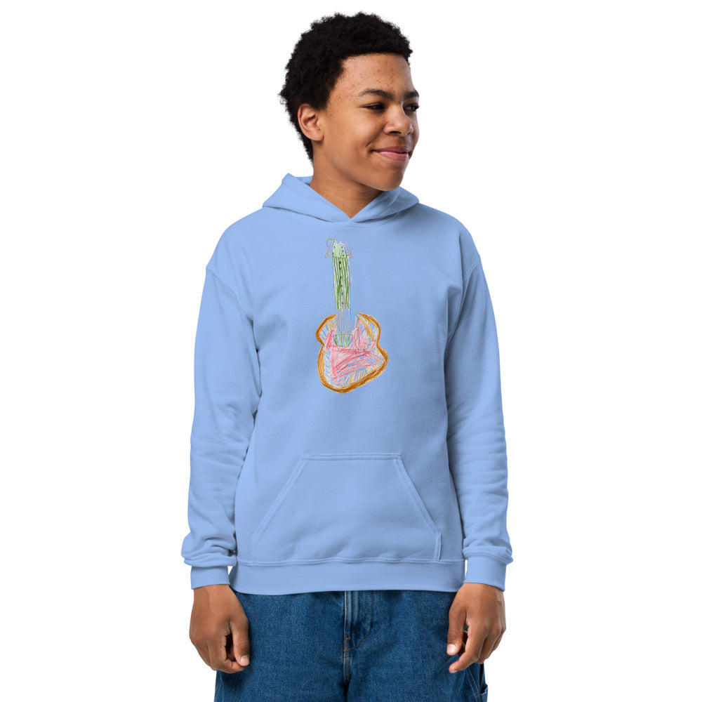 Guitar — Unisex Zip-Up Hoodie – Theo's Doodle Den